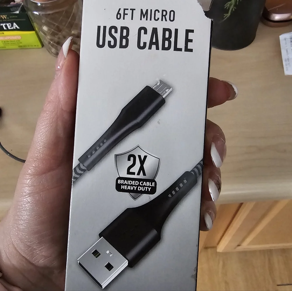 6ft Micro USB Cable - Black